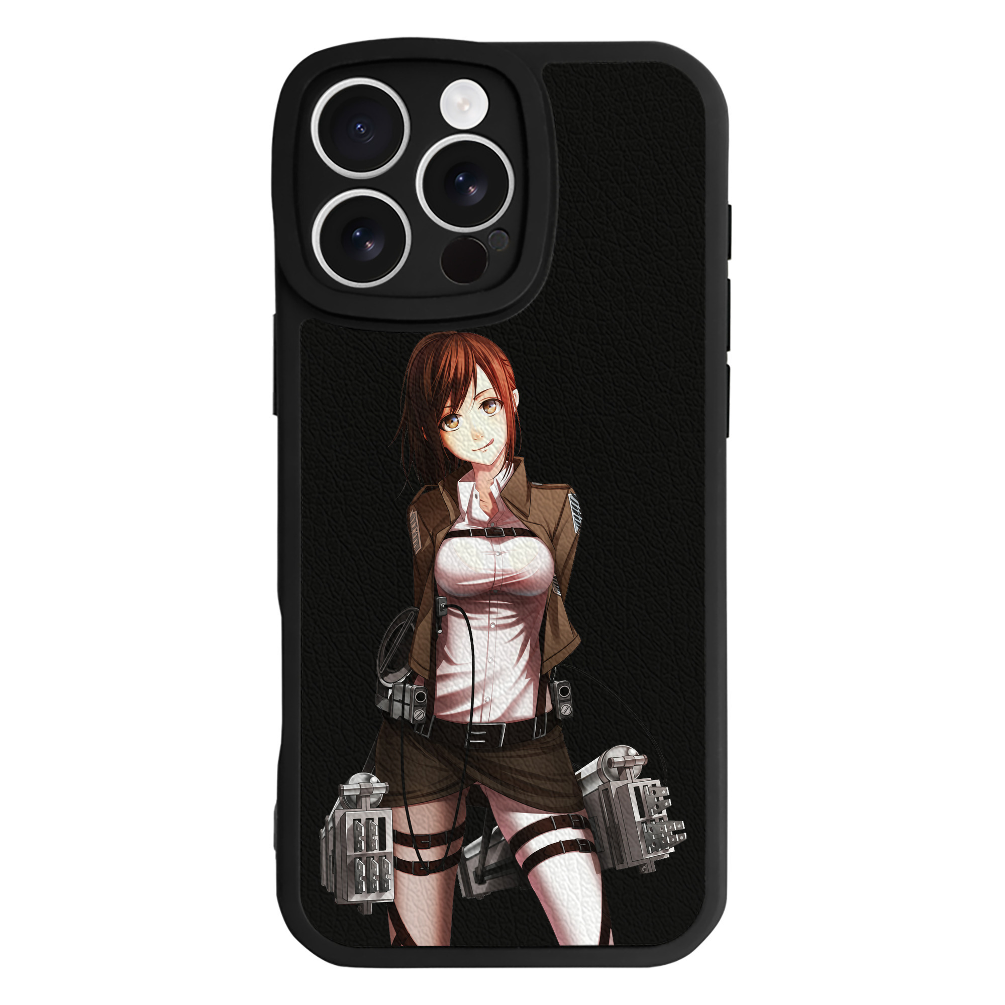 （画像用） 進撃の巨人 サシャ·ブラウス Attack on Titan Sasha Blaus 【iPhone 16シリーズ対応】シリコンスマホケース（レザー調） 材質：シリコン